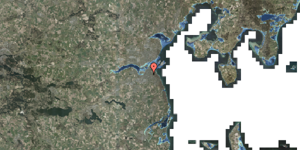 Stomflod og havvand på Rosenvangs Allé 124, 8270 Højbjerg