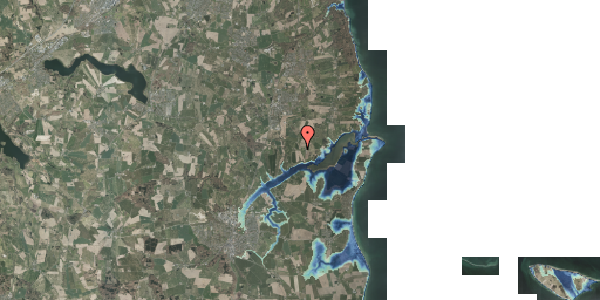 Stomflod og havvand på Synnedrupvej 154, 8340 Malling