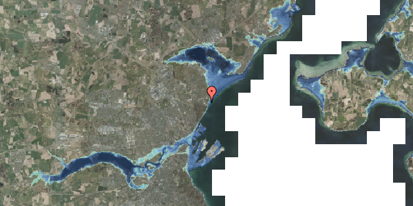 Stomflod og havvand på Tjørnevej 16, 8240 Risskov