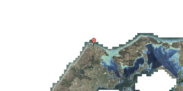 Stomflod og havvand på Molevej 44, 7730 Hanstholm