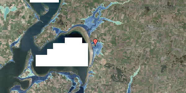 Stomflod og havvand på Laksevej 1, 9631 Gedsted