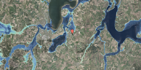 Stomflod og havvand på Skovvej 1, 7840 Højslev