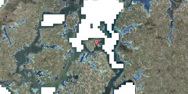 Stomflod og havvand på Bjerregårds Bakke 1, 7884 Fur