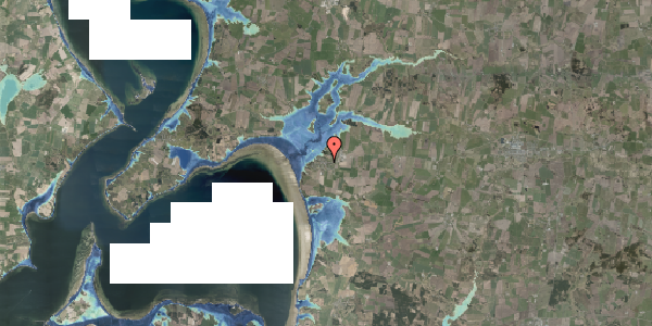 Stomflod og havvand på Østergade 9, 9631 Gedsted