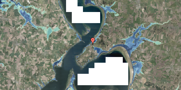 Stomflod og havvand på Sundvej 39, 9640 Farsø
