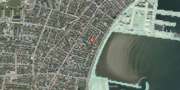 Stomflod og havvand på Damvej 14, 9900 Frederikshavn