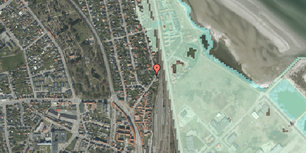 Stomflod og havvand på Frydenstrandsvej 23, 9900 Frederikshavn