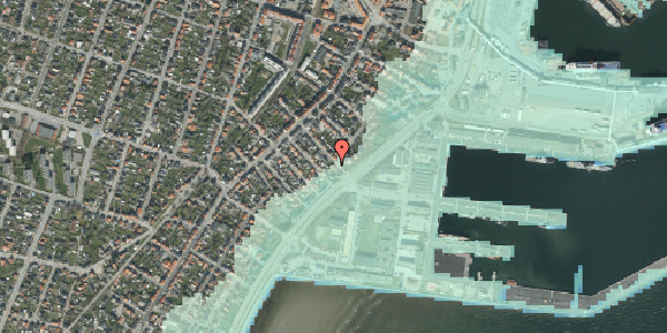 Stomflod og havvand på Høyersgade 3B, 9900 Frederikshavn