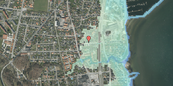 Stomflod og havvand på Nyborgvej 7, 9900 Frederikshavn