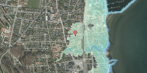 Stomflod og havvand på Nyborgvej 8, 9900 Frederikshavn
