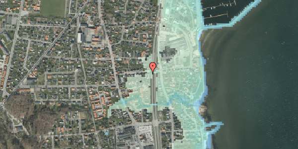 Stomflod og havvand på Nyborgvej 16, 9900 Frederikshavn