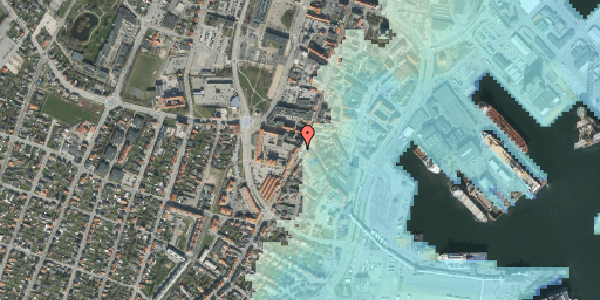 Stomflod og havvand på Søndergade 4, 9900 Frederikshavn