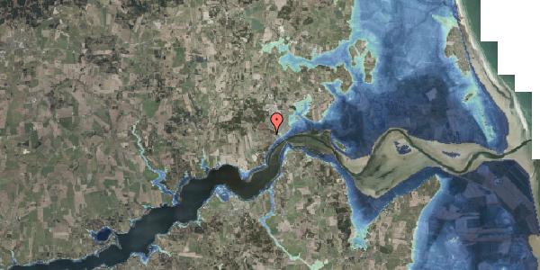 Stomflod og havvand på Fuglebakken 2, 9560 Hadsund