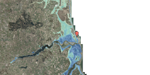 Stomflod og havvand på Havlodden 6, 9560 Hadsund