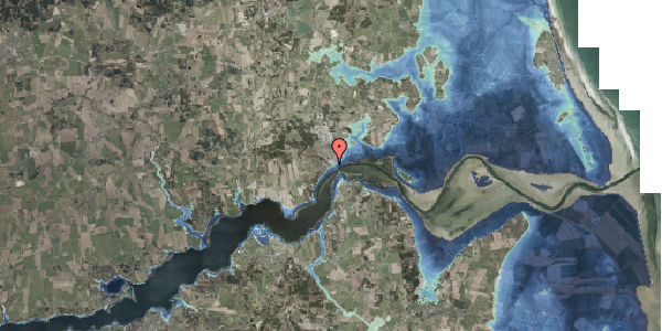 Stomflod og havvand på Munchsvej 2, 9560 Hadsund