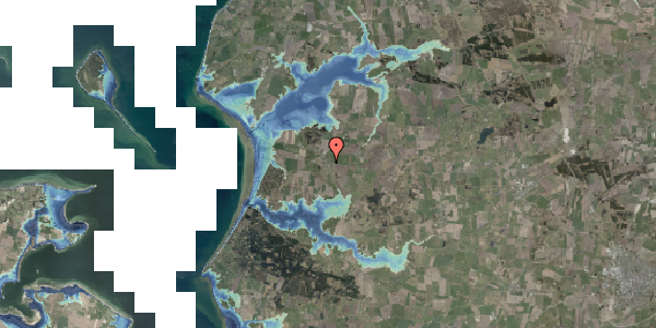 Stomflod og havvand på Bjørnsholmvej 189, 9670 Løgstør