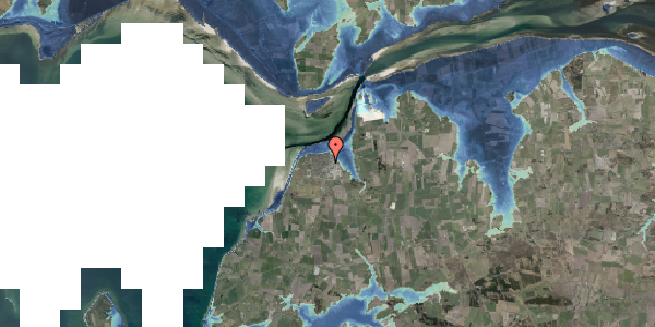 Stomflod og havvand på Islandsvej 12, 9670 Løgstør