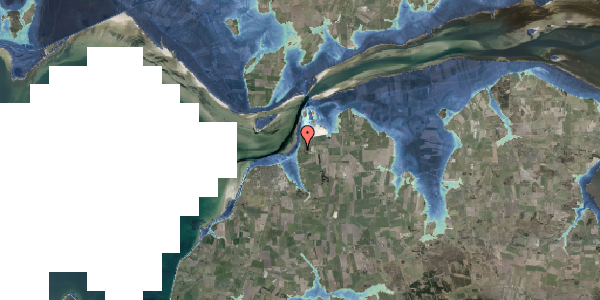 Stomflod og havvand på Mågevej 11, 9670 Løgstør