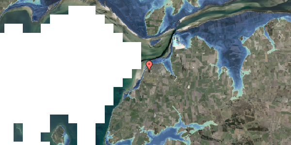 Stomflod og havvand på Vestervang Alle 90, 9670 Løgstør