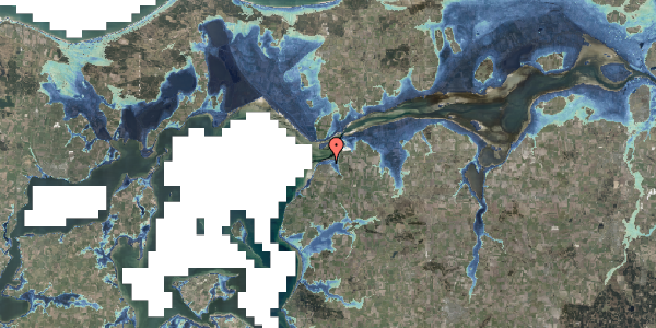 Stomflod og havvand på Øster Alle 14, 9670 Løgstør
