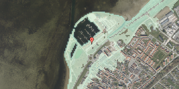 Stomflod og havvand på Bryggen 16, 9240 Nibe