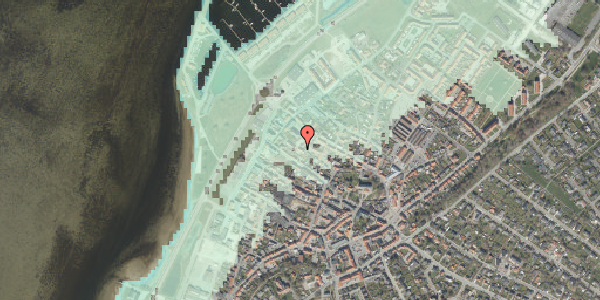 Stomflod og havvand på Voldborggade 15, 9240 Nibe