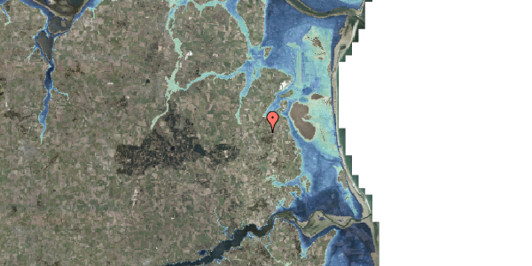 Stomflod og havvand på Skovhusevej 48, 9574 Bælum