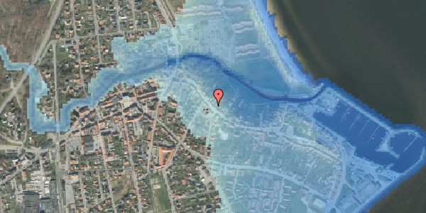 Stomflod og havvand på Algade 17B, 9300 Sæby