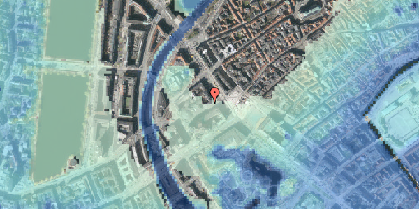 Stomflod og havvand på Jernbanegade 2, 1608 København V