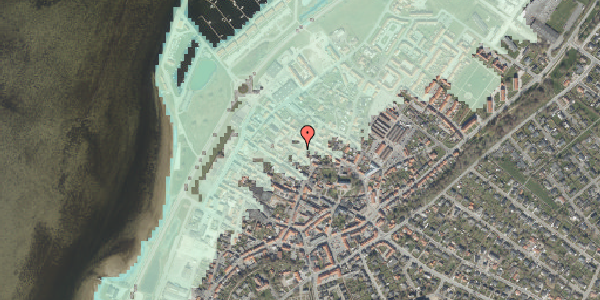 Stomflod og havvand på Voldborggade 16, 9240 Nibe