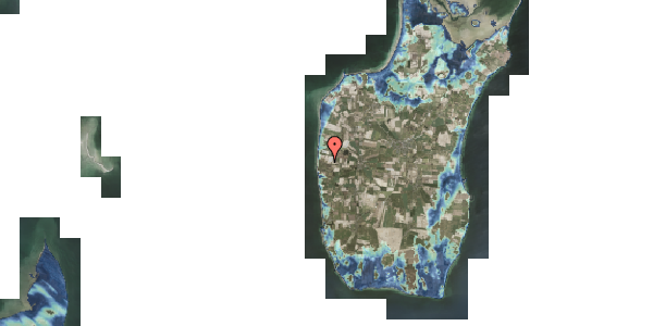 Stomflod og havvand på Violvej 4, 8305 Samsø