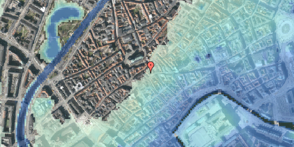 Stomflod og havvand på Skoubogade 4, 1158 København K