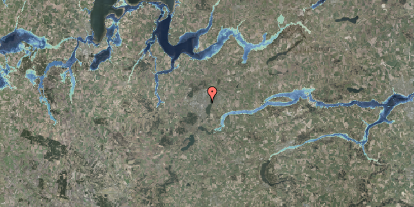 Stomflod og havvand på Nytorv 11, 8800 Viborg