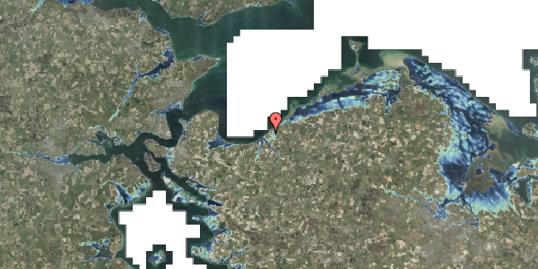 Stomflod og havvand på Strandgårdsvej 241, 5464 Brenderup Fyn