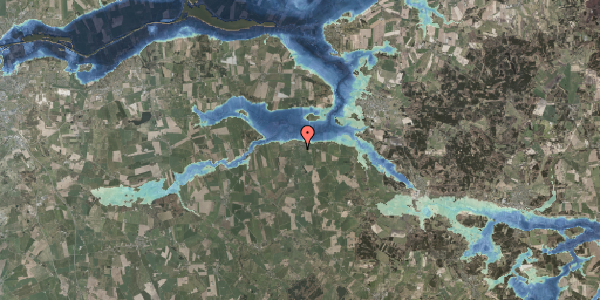 Stomflod og havvand på Skovlundsvej 3, 8963 Auning