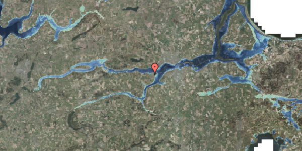 Stomflod og havvand på Bymarksvej 18, 8870 Langå