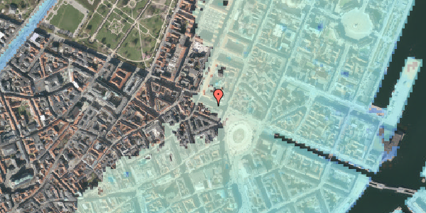 Stomflod og havvand på Gothersgade 9, kl. , 1123 København K