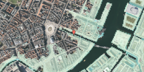 Stomflod og havvand på Nyhavn 12, kl. , 1051 København K
