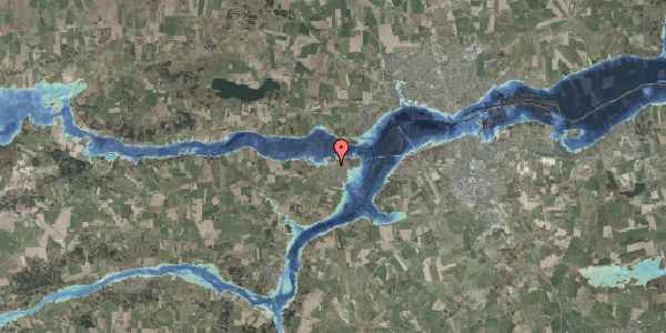 Stomflod og havvand på Tornerosevej 56, 8870 Langå
