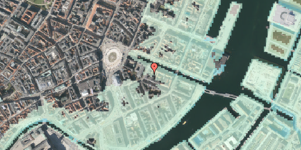 Stomflod og havvand på Nyhavn 6B, st. , 1051 København K