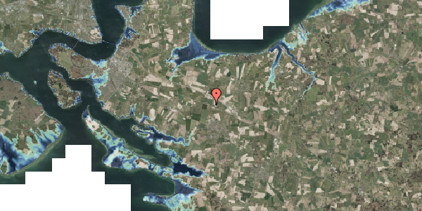 Stomflod og havvand på Hovedvejen 211, 5580 Nørre Aaby