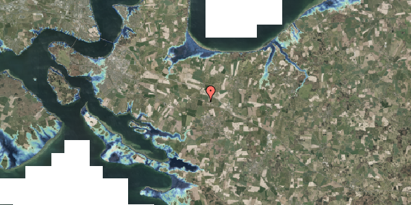 Stomflod og havvand på Hovedvejen 216, 5580 Nørre Aaby