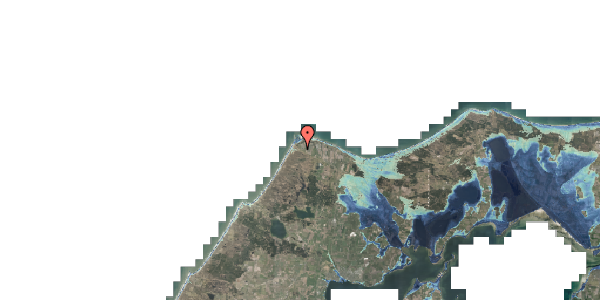 Stomflod og havvand på Kystvejen 3, 7730 Hanstholm