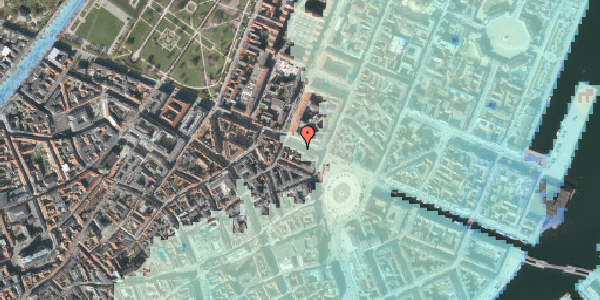 Stomflod og havvand på Gothersgade 11, st. th, 1123 København K