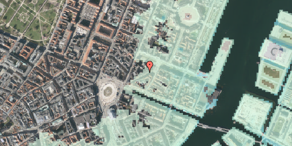 Stomflod og havvand på Store Strandstræde 21, 3. , 1255 København K