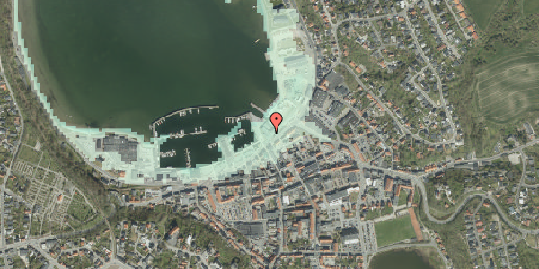 Stomflod og havvand på Havnen 36, 7620 Lemvig