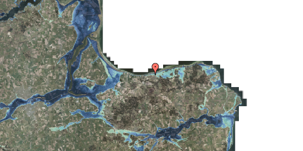 Stomflod og havvand på Fløden 37, 8585 Glesborg