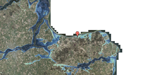 Stomflod og havvand på Fløden 12, 8585 Glesborg