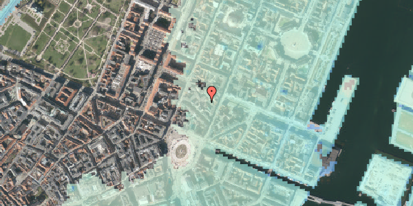 Stomflod og havvand på Bredgade 23C, 1. , 1260 København K