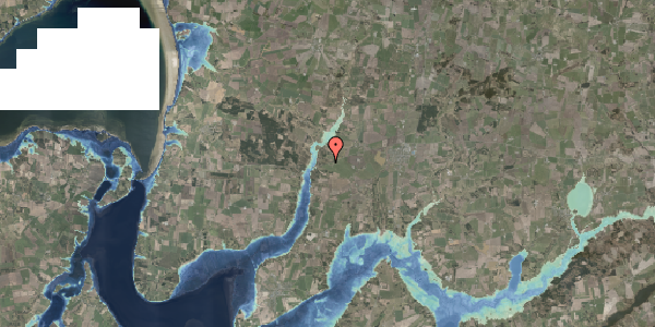 Stomflod og havvand på Skivevej 178, 9632 Møldrup